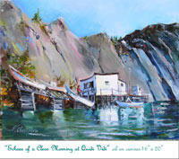 Echoes of a clear morning at Quidi vidi